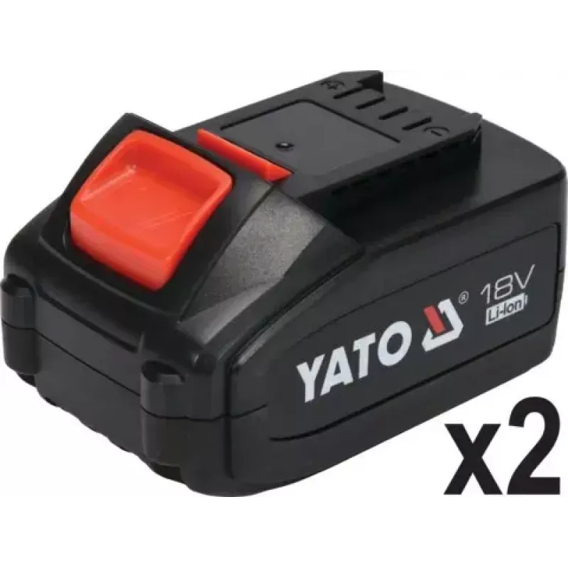 Kampinis šlifuoklis YATO YT-828295, belaidis 18 V, bešepetėlis, 125 mm diskas, 2x 4 Ah Li-Ion baterijos, 1,26 kg