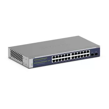 NETGEAR GS724Tv6 Managed L2+/L3 Gigabit Ethernet (10/100/1000) 1U Mėlyna, Pilka