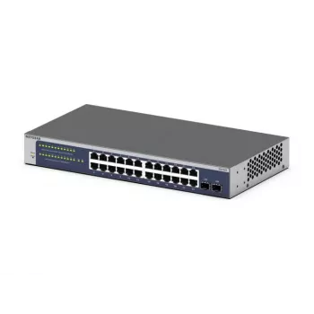 NETGEAR GS724Tv6 Managed L2+/L3 Gigabit Ethernet (10/100/1000) 1U Mėlyna, Pilka