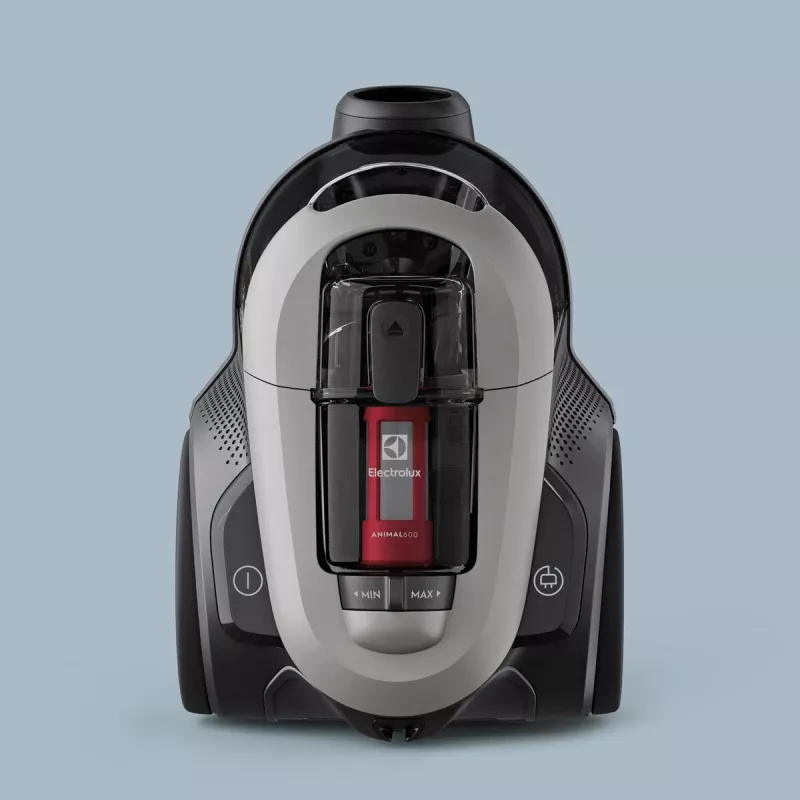 Dulkių siurblys Electrolux EL61A4UG, maišelio nereikalaujantis sausasis dulkių siurblys, 700 W maks., 170 W siurbimo galia, 9 m laidas, 12 m spindulys, pilkas