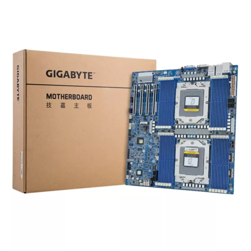 Pagrindinė plokštė GIGABYTE MZ73-LM1 Extended ATX lizdas SP5 AMD EPYC 9004, 24× DDR5 DIMM, 4× PCIe x16 Gen4, 2× RJ-45