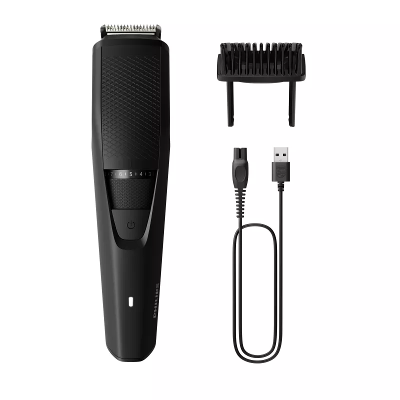 Philips BEARDTRIMMER Series 3000 BT3234/15 barzdos kirpimo mašinėlė, Akumuliatorius, Juoda