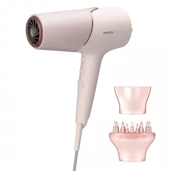 Plaukų džiovintuvas Philips BHD530/00 2300 W, 6 greičių / 6 temperatūrų nustatymai, joninė funkcija, šalto oro srovė, difuzorius ir koncentratorius, rausvas