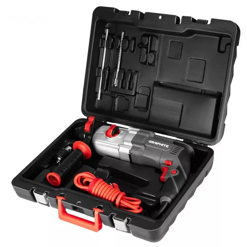 Rotacinis plaktukas GRAPHITE 58G539 — vientisas, kompaktiškas dizainas