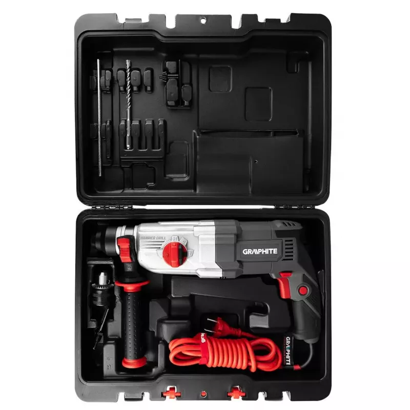Rotacinis plaktukas GRAPHITE 58G539 — vientisas, kompaktiškas dizainas