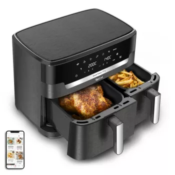 Tefal Easy Fry Dual XXL EY942HE0 gruzdintuvė Dviguba 11 L Atskira 2020 W Karšto oro gruzdintuvė Pilka