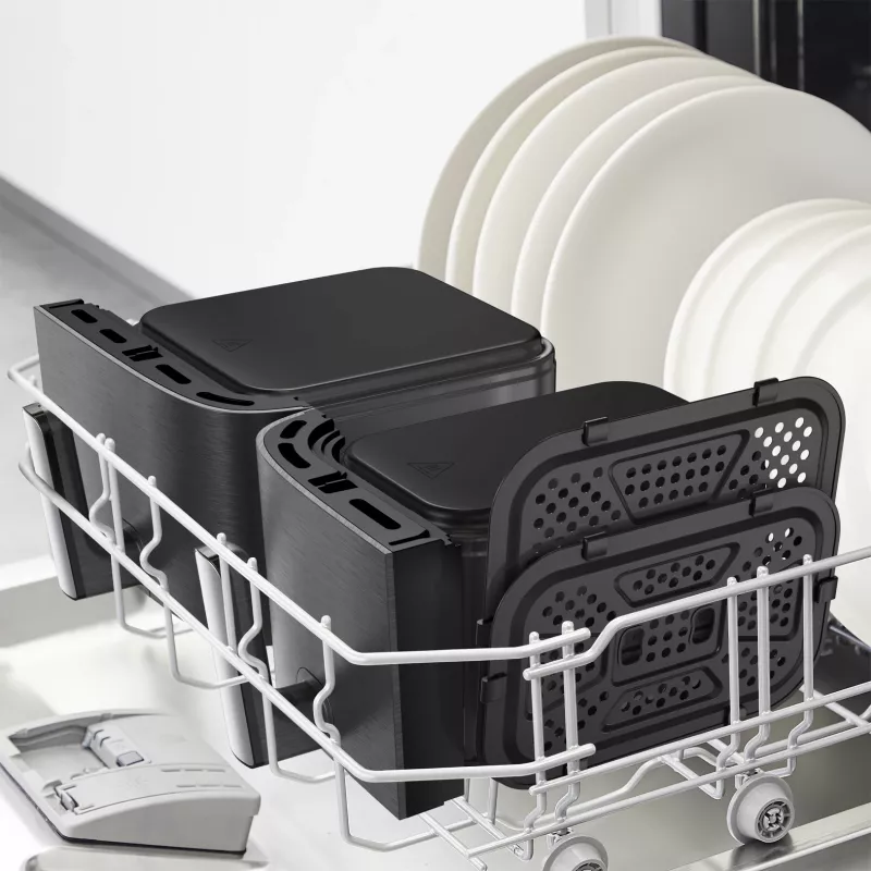 Tefal Easy Fry Dual XXL EY942HE0 gruzdintuvė Dviguba 11 L Atskira 2020 W Karšto oro gruzdintuvė Pilka