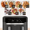 Tefal Easy Fry Dual XXL EY942HE0 gruzdintuvė Dviguba 11 L Atskira 2020 W Karšto oro gruzdintuvė Pilka