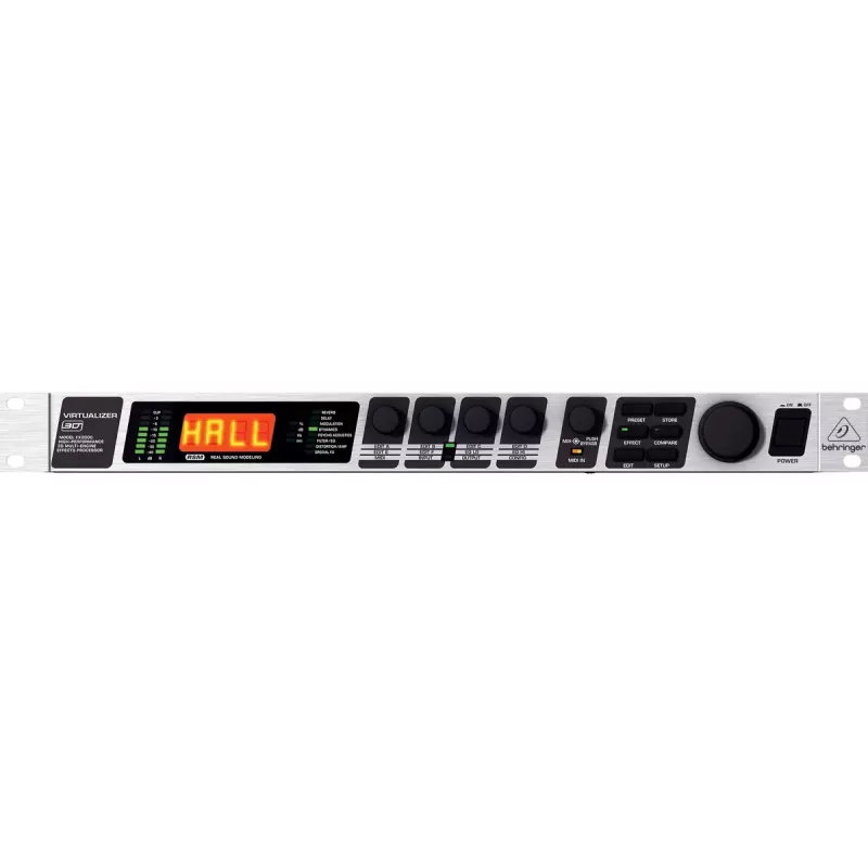 Efektų procesorius Behringer FX2000, plotis 44,5 mm, gylis 483 mm, aukštis 217 mm