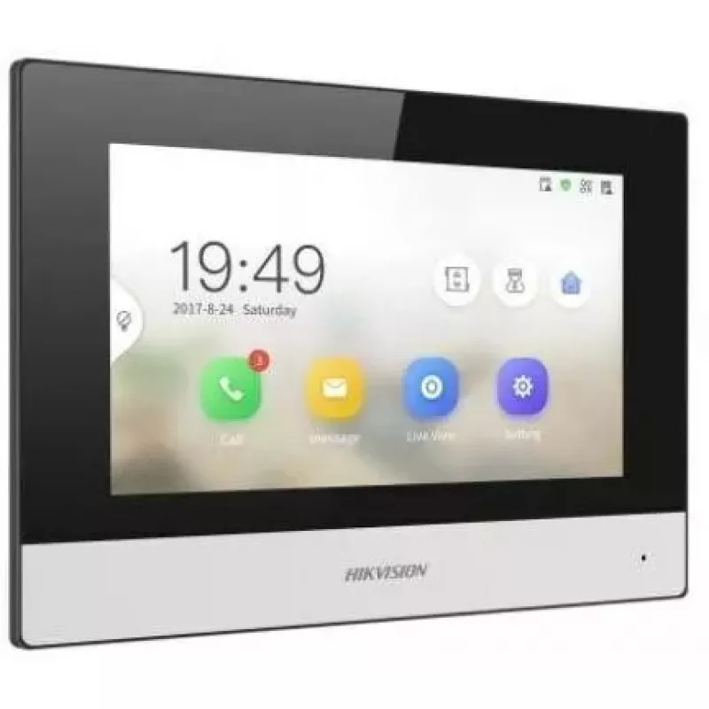 Pagrindinė stotelė Hikvision DS-KH6320-WTE2(B) juoda pilka Wi-Fi Ethernet