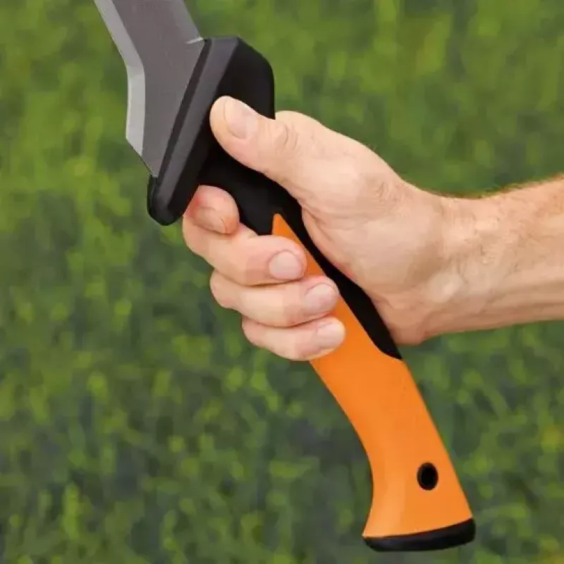 Sodo mačetė „Fiskars 1051236“ iš nerūdijančio plieno, oranžinė rankena
