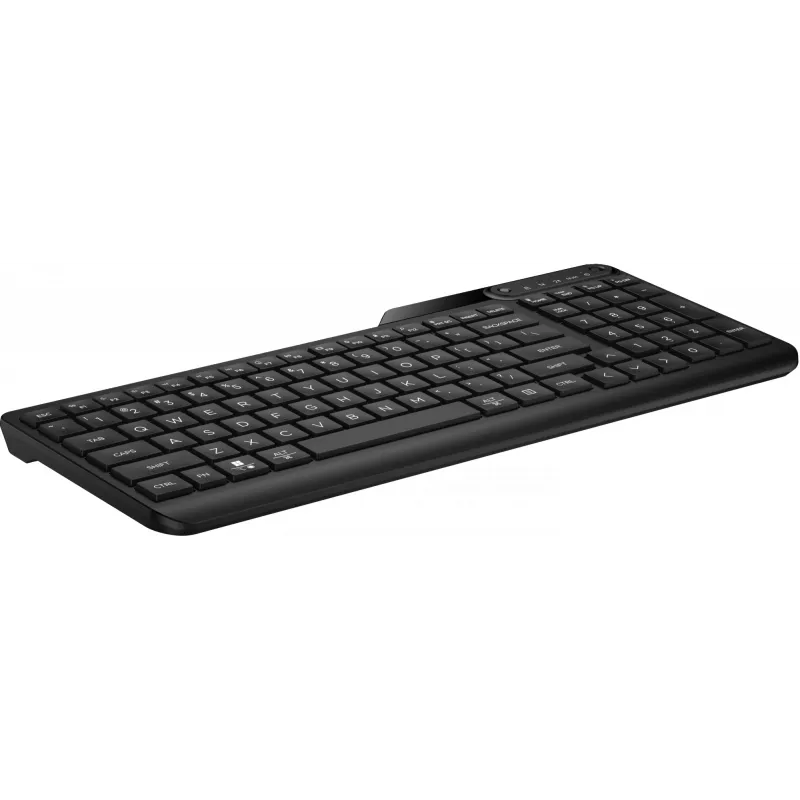 Belaidė klaviatūra HP 475 Dual-Mode — viso dydžio QWERTY, RF + Bluetooth 5.3, skaitmenų klaviatūra, juoda, 376×153×19 mm