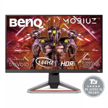 Monitorius BenQ EX2710U 27 colių 4K UHD IPS LED 3840×2160 144 Hz HDR10 FreeSync Premium, 1 ms, USB-C stotelė, 2 garsiakalbiai