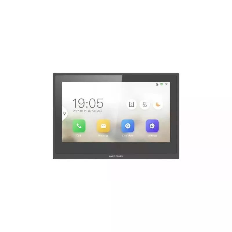 Vaizdo domofono sistema Hikvision DS-KH6351-WTE1 7 colių LCD 1024x600 Juoda