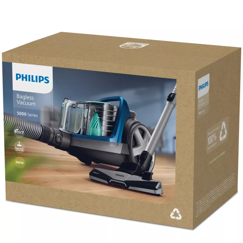 Philips 5000 serija FC9550/09 dulkių siurblys 1,5 L cilindrinis dulkių siurblys sausam valymui 900 W be maišelio