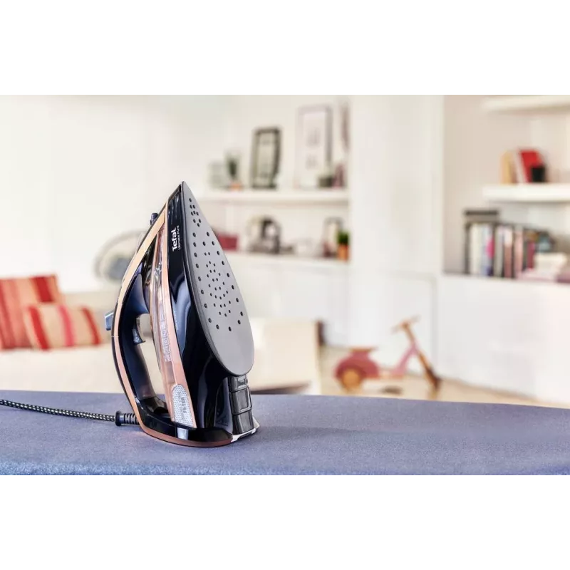 Tefal FV9865E0 lygintuvas Sausojo ir garinio lyginimo lygintuvas Durilium Autoclean padas 3000 W Juoda, Auksinė