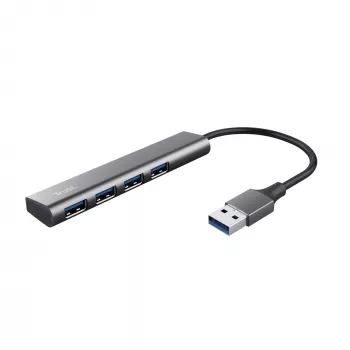 Trust Halyx USB 3.2 Gen 1 (3.1 Gen 1) Type-A 5 Mbit/s juodas, pilkas