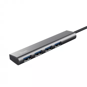 Trust Halyx USB 3.2 Gen 1 (3.1 Gen 1) Type-A 5 Mbit/s juodas, pilkas