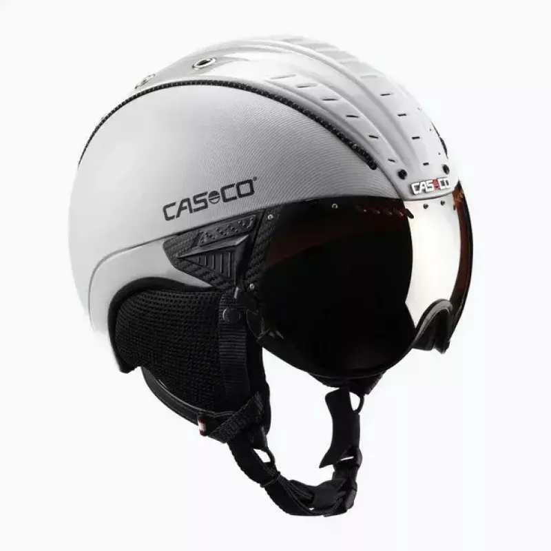 Slidinėjimo šalmas Casco SP-2 Carbonic Visor baltas dydis S (52-54 cm)