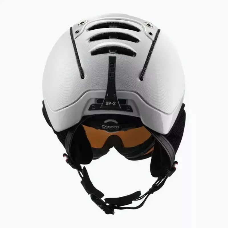 Slidinėjimo šalmas Casco SP-2 Carbonic Visor baltas dydis S (52-54 cm)