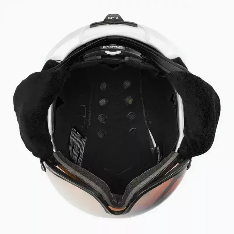 Slidinėjimo šalmas Casco SP-2 Carbonic Visor baltas dydis S (52-54 cm)