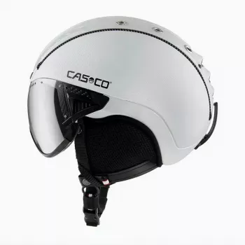 Slidinėjimo šalmas Casco SP-2 Carbonic Visor baltas dydis S (52-54 cm)