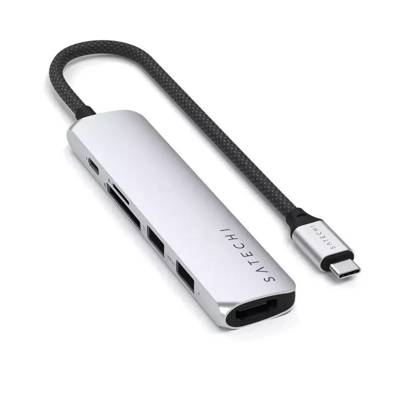 Satechi ST-P6SS USB Type-C Hub 10000 Mbit/s Sidabrinė