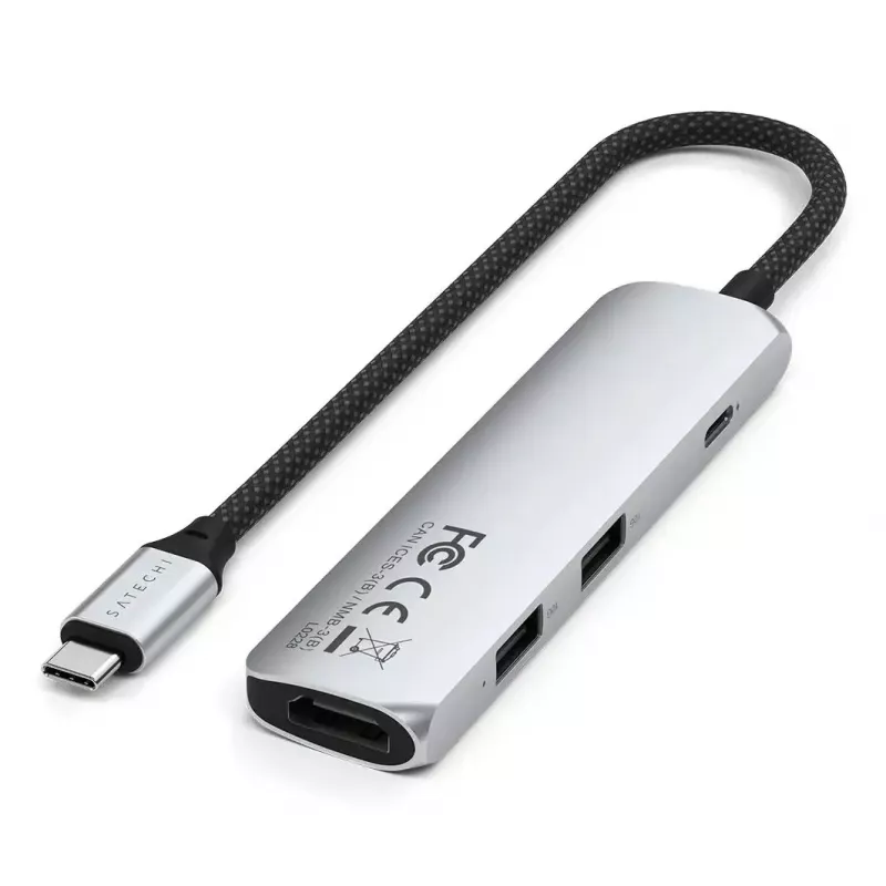 Satechi ST-P4SS USB Type-C šakotuvas 10000 Mbit/s HDMI USB 3.2