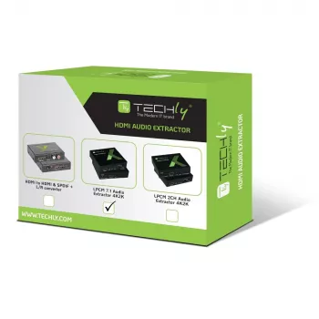 Techly garso ištraukiklis 7.1 LPCM HDMI 4K UHD 3D IDATA HDMI-EA74K