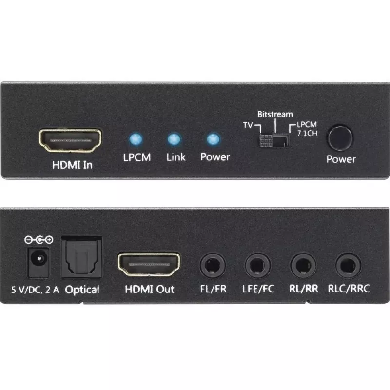 Techly garso ištraukiklis 7.1 LPCM HDMI 4K UHD 3D IDATA HDMI-EA74K