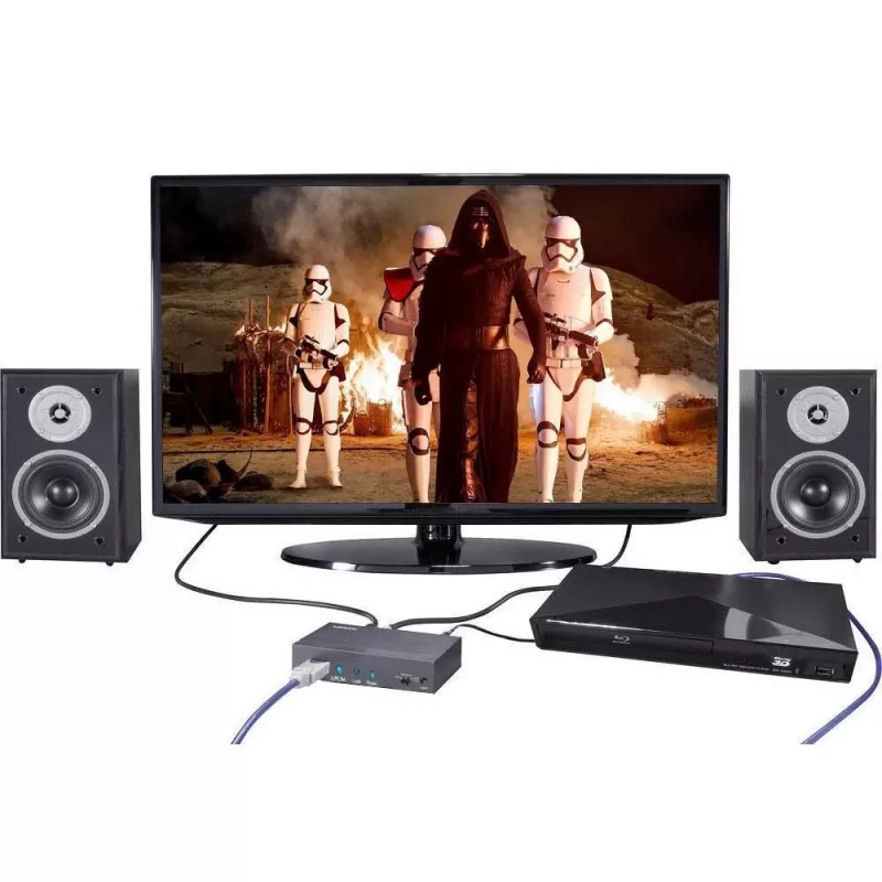 Techly garso ištraukiklis 7.1 LPCM HDMI 4K UHD 3D IDATA HDMI-EA74K