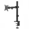 Stalinis LCD monitoriaus laikiklis MACLEAN MC-572N, reguliuojamas aukštis, pakreipimas, VESA 75x75–100x100, palaiko 17–32 colių, maks. apkrova 30 kg, juodas