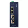 PLANET Industrinis medijos keitiklis 2x100/1000X SFP į 2x10/100/1000T 802.3bt PoE++