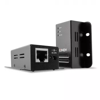 Lindy 50m USB 2.0 Cat.6 plėtiklis, tinklo siųstuvas ir imtuvas, 50 m, 480 Mbit/s, Cat5, Cat5e, Cat6, NS1021, juoda