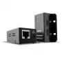 Lindy 50m USB 2.0 Cat.6 plėtiklis, tinklo siųstuvas ir imtuvas, 50 m, 480 Mbit/s, Cat5, Cat5e, Cat6, NS1021, juoda