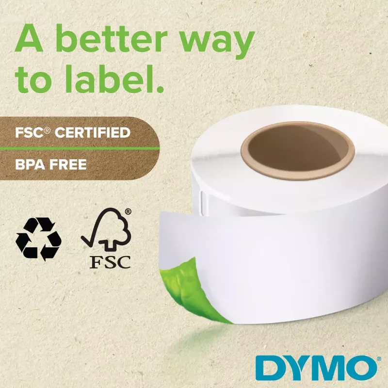 DYMO LabelWriter 450 Duo Lipdukų spausdintuvas | Tiesioginis terminis lipdukų spausdintuvas | Greitas lipdukų, brūkšninių kodų ir kt. spausdinimas | Spausdina tiek LW lipdukus, tiek D1 plastikinius lipdukus