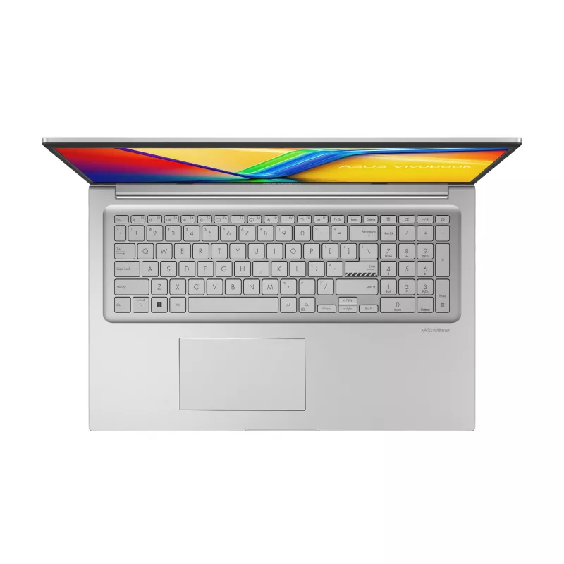 ASUS Vivobook 16 X1704VA-AU817W Intel Core 5 120U nešiojamas kompiuteris 43,9 cm (17,3 colio) Full HD 16 GB DDR4-SDRAM 512 GB SSD Wi-Fi 6 (802.11ax) Windows 11 Home sidabrinis