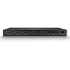 Lindy 4 prievadų HDMI 18G jungiklis su garsu, HDMI, metalinis, juodas, 18 Gbit/s, 3840 × 2160 taškų, 5.1 kanalai
