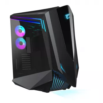 GIGABYTE AORUS C700 GLASS PC korpusas - Full Tower, palaiko iki E-ATX ir 420 mm radiatorius, iš anksto sumontuoti 5x 120 mm ventiliatoriai, USB 3.1 Type-C, RGB Fusion