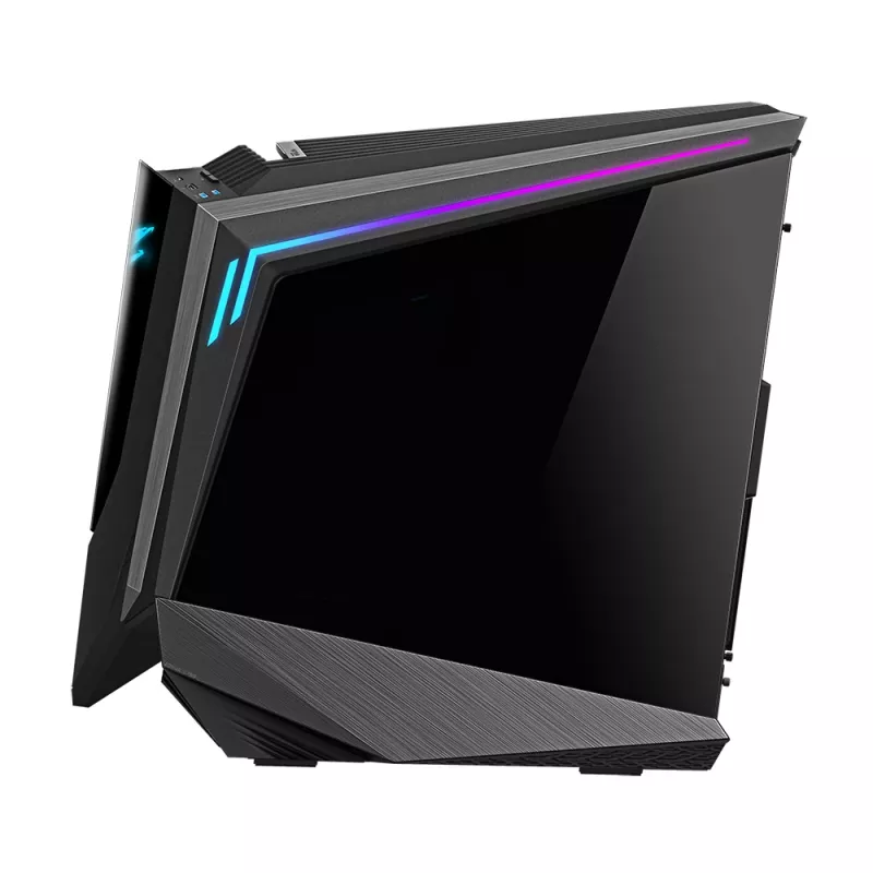 GIGABYTE AORUS C700 GLASS PC korpusas - Full Tower, palaiko iki E-ATX ir 420 mm radiatorius, iš anksto sumontuoti 5x 120 mm ventiliatoriai, USB 3.1 Type-C, RGB Fusion
