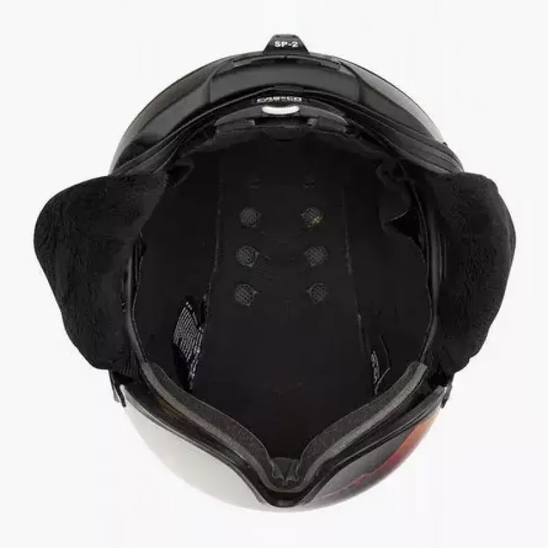 Slidinėjimo šalmas Casco SP-2 Carbonic Visor, dydis M (55–57 cm), juodas