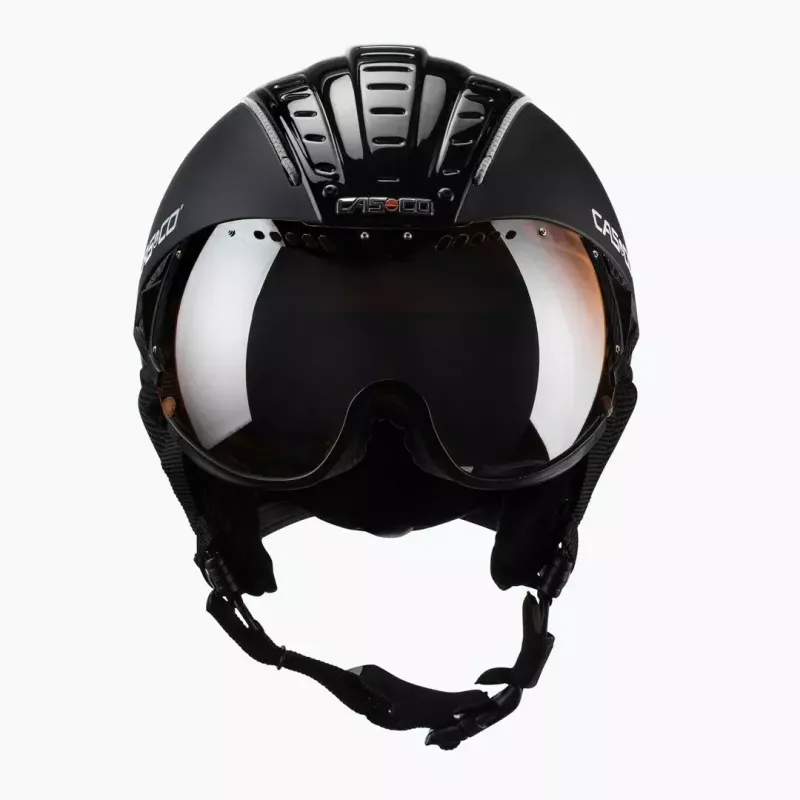 Slidinėjimo šalmas Casco SP-2 Carbonic Visor, dydis M (55–57 cm), juodas