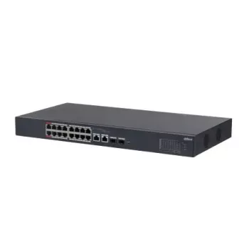 Dahua Technology DH-CS4218-16ET-190 tinklo komutatorius Valdomas L2 Gigabit Ethernet (10/100/1000) Maitinimas per Ethernet (PoE) Juoda
