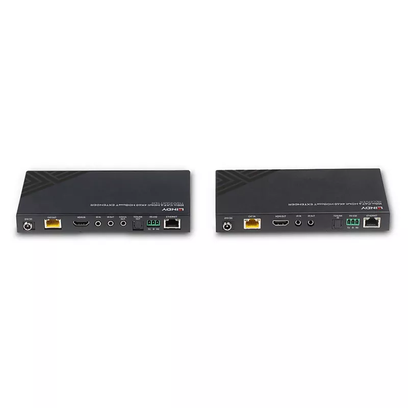 HDMI plėstuvas Siųstuvas ir Imtuvas Lindy 100m Cat.6 4K60 Garsas IR RS-232