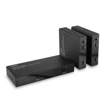 AV siųstuvas ir imtuvas Lindy 70m Cat.6 2 prievadų HDMI 4K60 IR skirstytuvas-ilgintuvas