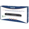 Intellinet 16 prievadų gigabitinio eterneto PoE+ žiniatinklio valdomas jungiklis su 2 SFP prievadais, atitinka IEEE 802.3at/af Power over Ethernet (PoE+/PoE), 374 W, Endspan, 19 colių stovo montavimui
