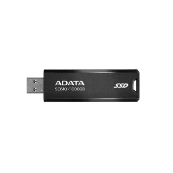 USB atmintukas ADATA SC610 1 TB, USB Type-A, USB 3.2 Gen 2, korpuso forma, juodas, plastikinis korpusas