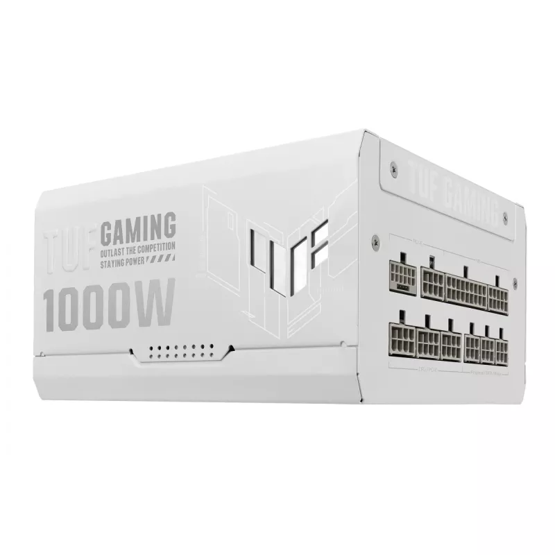 ASUS TUF Gaming 1000W Gold White Edition maitinimo blokas 20+4 kontaktų ATX ATX