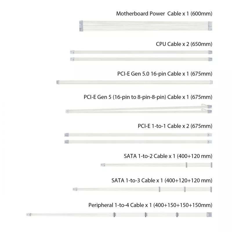 ASUS TUF Gaming 1000W Gold White Edition maitinimo blokas 20+4 kontaktų ATX ATX