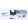 UGREEN nešiojamojo kompiuterio dokas 15596 USB 3.2 Gen 1 Type-A + Type-C, 3× USB-A, 1× USB-C PD 100W, 1× HDMI 2.0, aliuminis